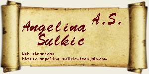Angelina Šulkić vizit kartica